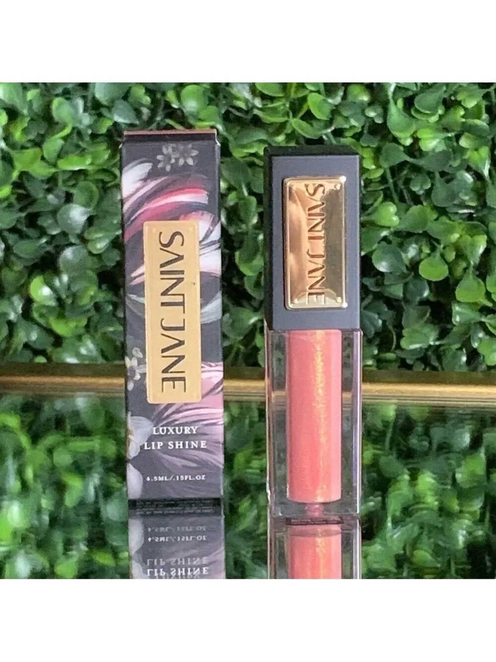 Saint Jane NECTAR Lip Shine Longwear Hydration Lip Oil | NEW | Golden Peach